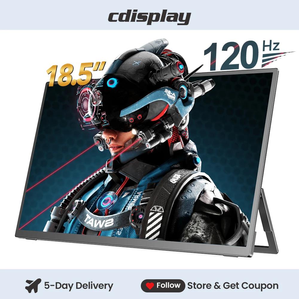 Cdisplay 18.5ġ ޴  1080P 120Hz ̹  ̴ HDMI USB-C Ʈ Ȯ ÷  PS5 PS4 ġ Xbox PC ̸ ȵ̵  DEX 